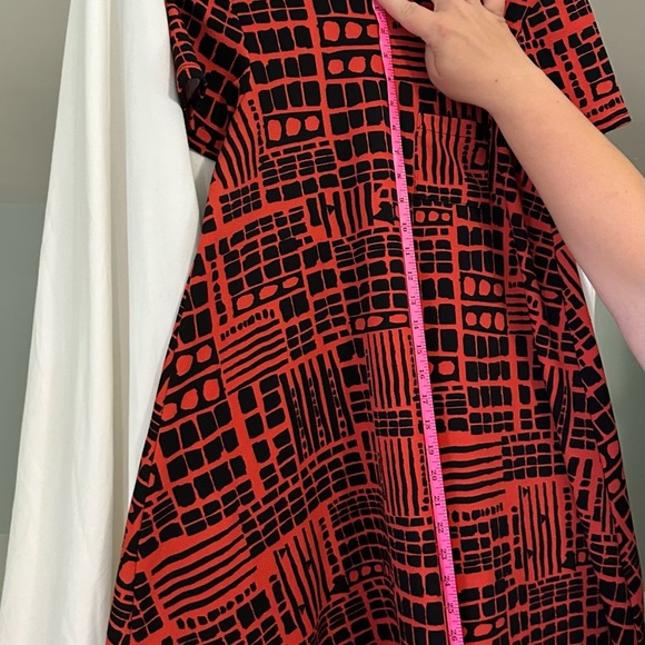 LuLaRoe Red and Black Geometric womens Dress size xxs - Picture 5 of 6